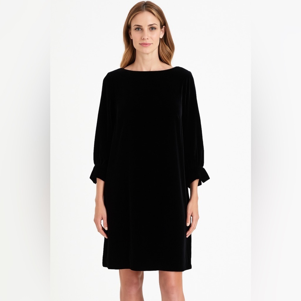 Lafayette 148 New York Silk Velvet Sheath Dress